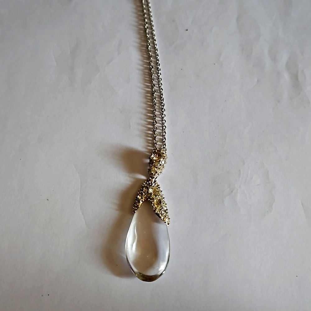 ALEXIS BITTAR lucite dew drop necklace